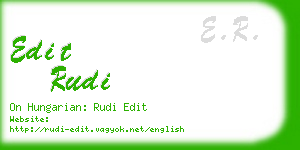 edit rudi business card